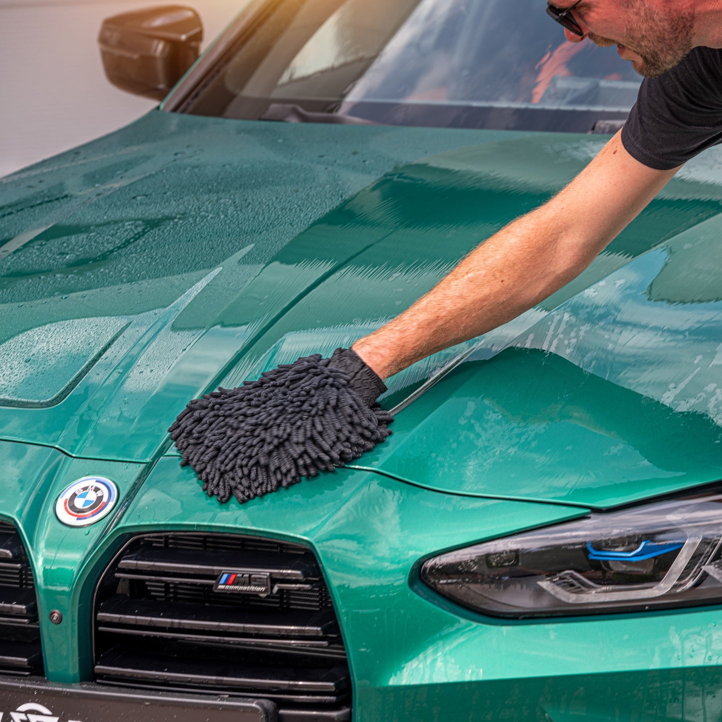 Chenille Washandschoen