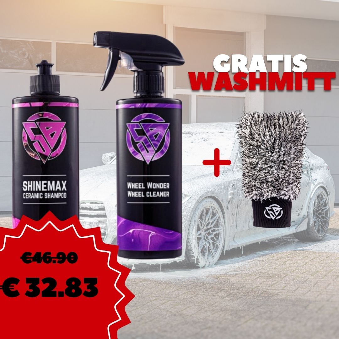 Shinemax & Wheelwonder + Gratis Washandschoen